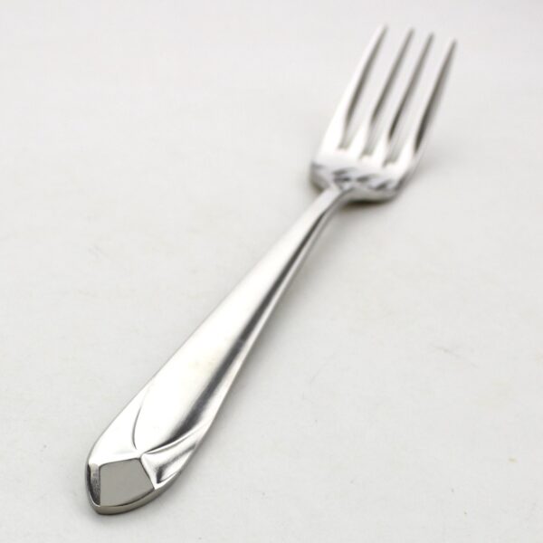 Pookes 8 Piece Stainless Steel Dinner Forks - Heavy Duty and Mirror Polishing Flatware Forks Set - Diamond Theme - Image 4